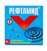 Миниатюра: Спираль от комаров и мошек АнтиМоскитная 10шт Рефтамид