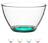 Миниатюра: Салатник 19см 1,6л стекло Гладкий Лак микс