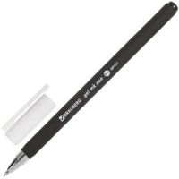 Миниатюра: Ручка гелевая BRAUBERG Matt Gel, ЧЕРНАЯ, корпус soft-touch, узел 0,5 мм, линия 0,35 мм, 142944