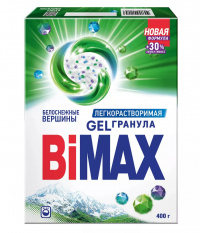 Миниатюра: Стиральный порошок BIMAX Автомат Белоснежные вершины GelГранулы, 400 г
