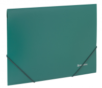 Миниатюра: Папка на резинках BRAUBERG Стандарт, зеленая, до 300 листов, 0,5мм, 221621