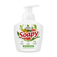 Миниатюра: Жидкое мыло-пенка 400мл Soapy Грейпфрут и зеленый чай пенный дозатор/12