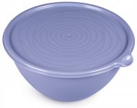 Миниатюра: Миска-салатница 2л пласт. Риччи серо-голубая