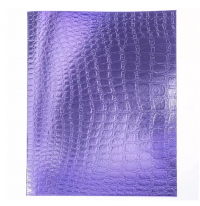 Миниатюра: Тетрадь 48л. (клетка) ХАТ б/в обл. Metallic Croco Фиолетовый тисн.