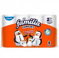 Миниатюра: Туалетная бумага Familia Comfort 2сл.8 шт