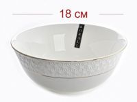 Миниатюра: Салатник 18см 1140мл керамика ф.круг Снежная королева