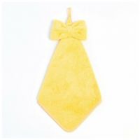 Миниатюра: Кухонное полотенце Доляна Бантикцв.желтый 28х40 см, микрофибра, 100% п/э