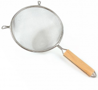 Миниатюра: Сито металл с дерев ручкой 14 см