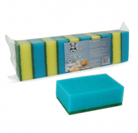 Миниатюра: Набор губок д/посуды MAXI 10шт поролон, абразивная фибра HP-SP01-10