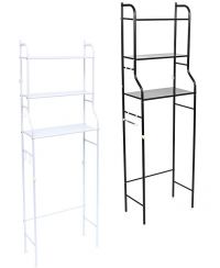 Миниатюра: *Стеллаж с полками над унитазом, металл, 47x26x152см, 2 цвета (чёрный, белый)