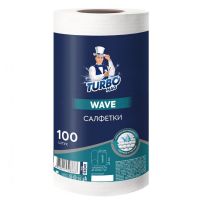 Миниатюра: Салфетка д/уборки 100шт 23*22см рулон,вискоза TURBOMAG WAVE