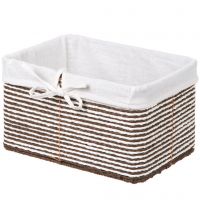 Миниатюра: Корзина 29*20,5*16,5см, плетеная, бумага, коричневая