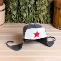 Миниатюра: Шапка - ушанка д/бани Звезда