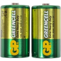Миниатюра: Батарейка D GP R20 GREEN CELL солевая 2шт в блистере