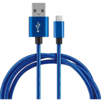 Миниатюра: Кабель Energy ET-27,Type-C,синий,USB 2.0,ток 2А,раб.напр. 4,75V