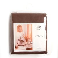 Миниатюра: Скатерть Этель Kitchen 150*180 см, цвет коричневый, 100% хлопок, саржа 220 г/м2
