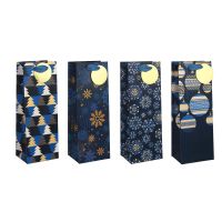 Миниатюра: Пакет под. 12,5*34,5*10см,высококач.бумага с фольгир. слоем,4диз