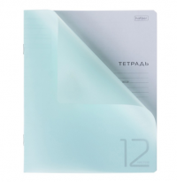 Миниатюра: Тетрадь 12л. (кос.лин.) ХАТ Бирюзовая пластик.обл.