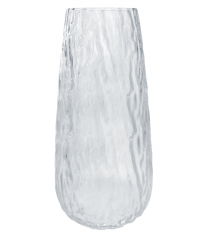 Миниатюра: Ваза д/цветов 21,8см*10,Кора,прозрачное стекло