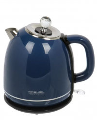 Миниатюра: Чайник эл. 1,7л.,1800Вт,двойные стенки нерж сталь/пластик,а/о при закипание и без,синий