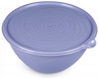 Миниатюра: Миска-салатница 3,2л пласт. Риччи серо-голубая