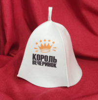 Миниатюра: Шапка для бани принт Король вечеринок