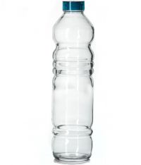 Миниатюра: Бутылка стеклянная 1100мл с пласт. кр. ВИТА (бирюзовая крышка)