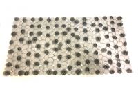 Миниатюра: Коврик д/ванной 63*33см прямоуг. Камушки прозрач., силикон