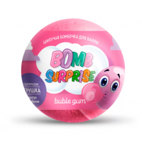 Миниатюра: Соль д/ванны шипучая бомбочка с игрушкой Bubble gum 115г/8335