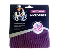 Миниатюра: Салфетка д/уборки 1шт 30*30см микрофибра TURBOMAG KITCHEN,300г/м2