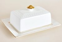 Миниатюра: Масленка керамика 20*15см ф.квадр. Снежная королева