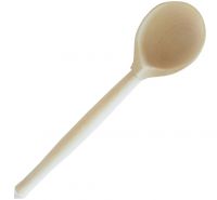 Миниатюра: Ложка дерев. полубаская чайная без росписи