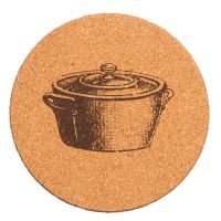 Миниатюра: Подставка под горячее Кастрюля d19см, пробка