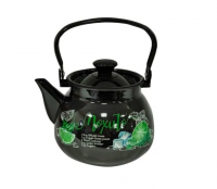 Миниатюра: Чайник эм. 3,5л сферич. с цельной ручкой (черная) Мохито