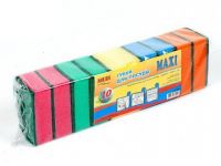 Миниатюра: Губка д/посуды 10шт DOMINA MAXI 10*6,5*3,5