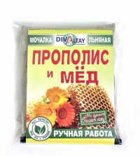 Миниатюра: Мочалка льняная д/лица Мед и цветочная пыльца
