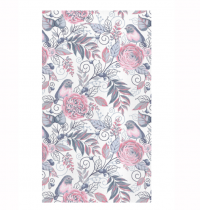 Миниатюра: Полотенце 40*70см рогожка Птички серые Verossa