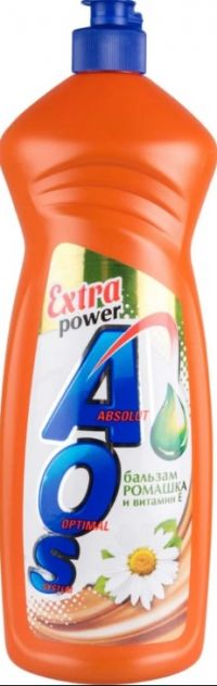 Миниатюра: Средство д/мытья посуды 900мл АОС Бальзам Ромашка + Вит Е /12