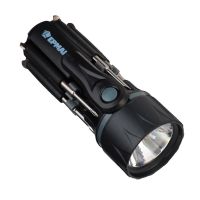 Миниатюра: Фонарь с инструментами 8в1, 2LED,2 режима,3xAAA,пластик,металл ЕРМАК