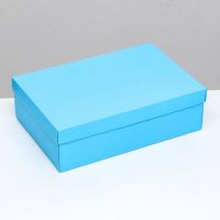 Миниатюра: Коробка подарочная, складная голубая, 30*20*9 см