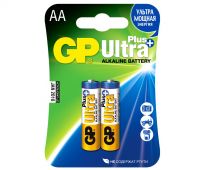 Миниатюра: Батарейка АА GP LR6 ULTRA PLUS ALKALINE,щелочная 2шт в блистере