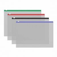 Миниатюра: Папка-конверт на молнии А4 EK ZIP Fizzy Clear 50326 прозр.,асс.