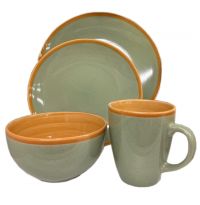 Миниатюра: Набор столовый 16пр. Stone green (керамика)