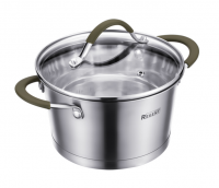 Миниатюра: Кастрюля нерж.1,6л ст.кр. 16*9,5см Linea OLIVA