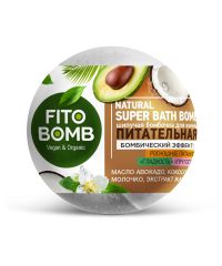 Миниатюра: Соль д/ванны шипучая бомбочка Питательная FITO BOMB 110гр.