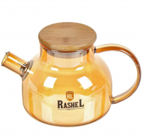 Миниатюра: Чайник заварочный 0,5л стекл.,янтарный Rashel