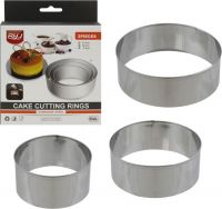 Миниатюра: Формы д/салатов, десертов, 3шт размер: 12,5х5см, 10,5х5см, 8,5х5см