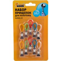 Миниатюра: Набор прищепок д/полотенец 10шт. Mollette-10 в наборе