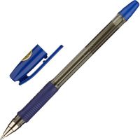 Миниатюра: Ручка шариковая масляная с грипом PILOT BPS-GP,СИНЯЯ,корпус прозр.,узел 1мм,линия 0,4мм,BPS-GP-M