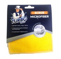 Миниатюра: Салфетка д/уборки 3шт 15*15см микрофибра,чистящая TURBOMAG SCRUB 330г/м2